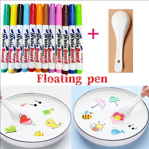 Magical Water Painting Pen Colorful Mark Pen Markers Floatin