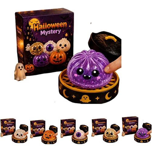 8cm Halloween Dumpling Squeeze Squishy Toy, Cute Slow Rising