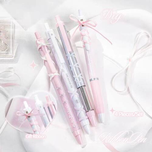 4PCS Ballet Strap Brush Question Pen Ins Style Student Press