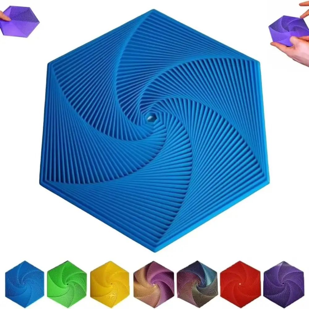 Kids and Adults Fractal Fidget Hexagon 3D Printing Anti-Anxi