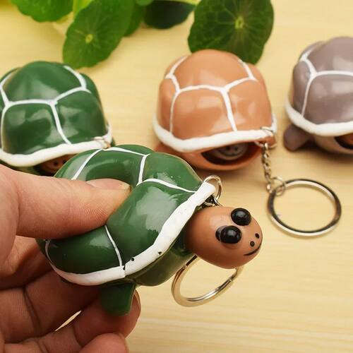 Pop Up Tortoise Squeeze Toys Push ADHD ADD OCD Stress Relief