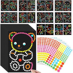 Kids Toys Dots Stickers Anim DIY 10Bags Toddlers Cartoon