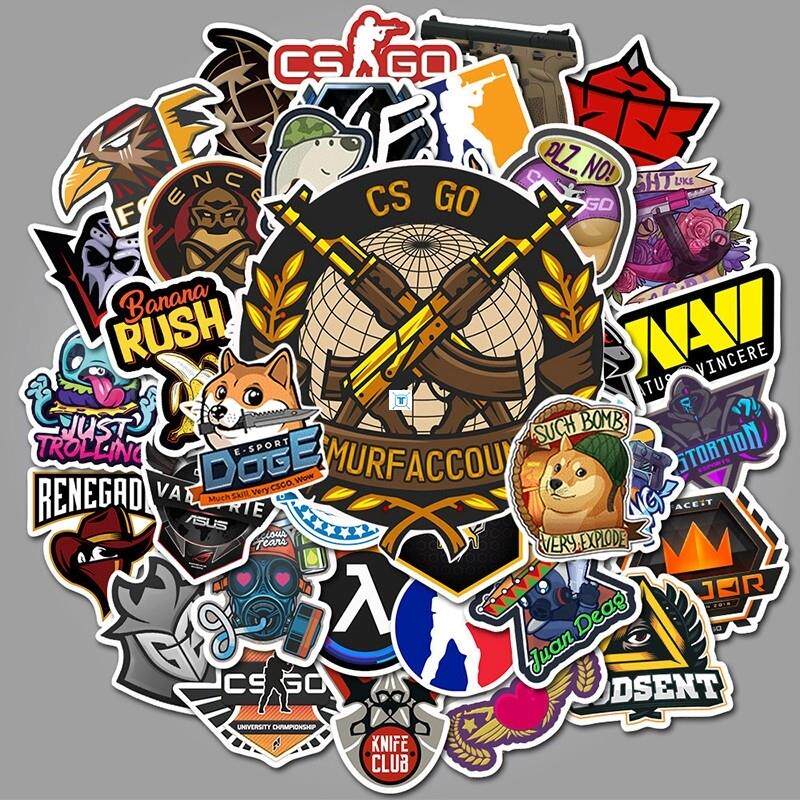 50pcs csgo sticker  sticker pack anime stickers for