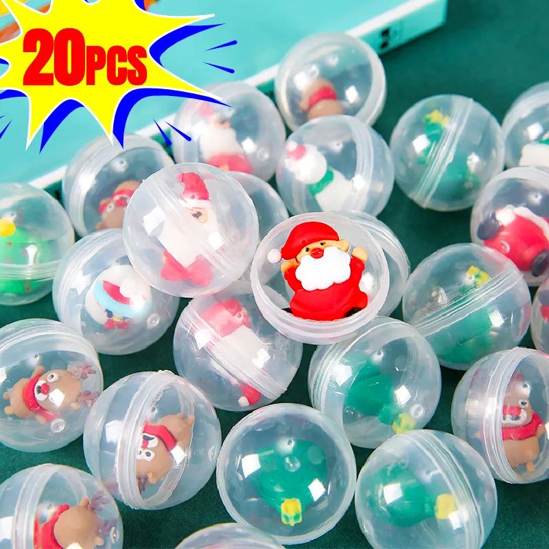 Creative Mini Christmas Doll Twisted Egg Toys Transparent 32
