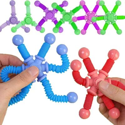 1pcs Fidget Spinner Toys Kids Pop Tube Sensory Toys Suction