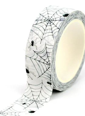 1X 10M Decor Spider Web Halloween Washi Tape for Scrapbookin