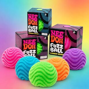 New Model NeeDoh Fuzz Ball Wonder Waves Sensory Squeeze Toy