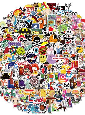 302pcs90s cartoon personality graffiti stickers decoration