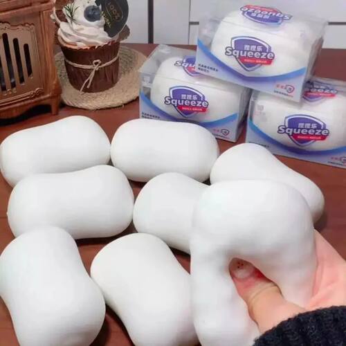 ASMR Crunchy Soap Ball Squishy Stress Ball Filled Soft Squee