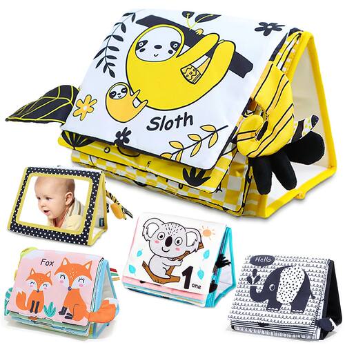 Baby Floor Mirror Sensory Toys Tummy Time for Babies Montess