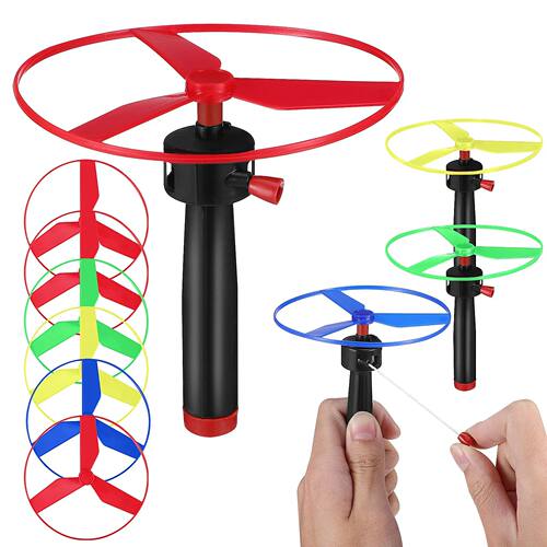 Kid Sports Pull Line Saucer Toys Children Outdoor Fun Rotati