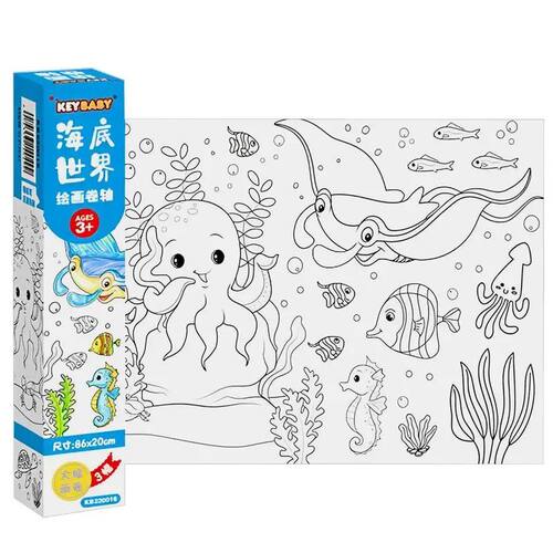 Children Coloring Paper Roll Montessori Color Filling Toys R