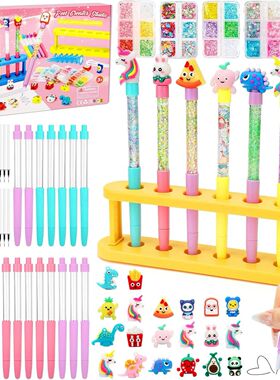 DIY Glitter Pen Making Kit Kids Craft Supplies 80+ Pieces Ha