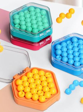 Mini Bead Board Game Educational Learning Pocket Game Toys S