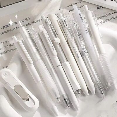 5Pcs Simplicity Fashion Gel Pen Set Solid Color Cute Quick D