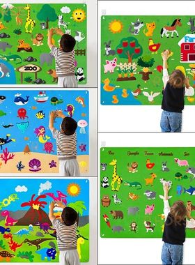 Felt story boards children early educational science learnin