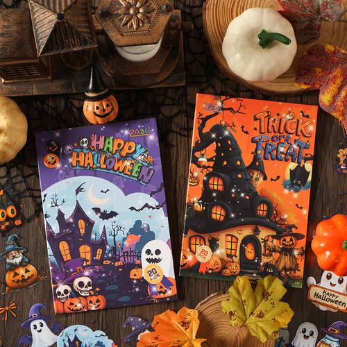 Halloween Sticker Book Spooky Trick or Treat Scrapbook Stick
