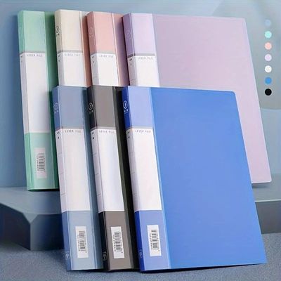 A4 Punchless Binder Plastic Letter Size Single Strong Clip F