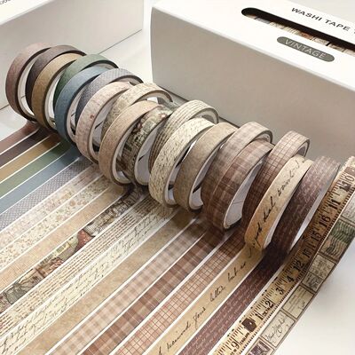 20Pcs/set 7mm*3m Vintage Tape Set Scrapbooking Diy Journal S