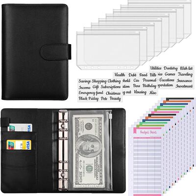 A6 Budget Binder with Cash Envelope Savings Book Budget Plan