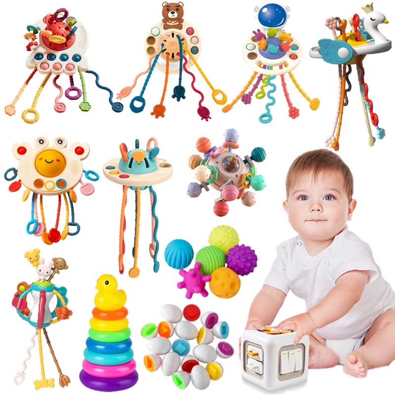 Sensory Montessori Baby Toys 6 12 Months Activity Developmen