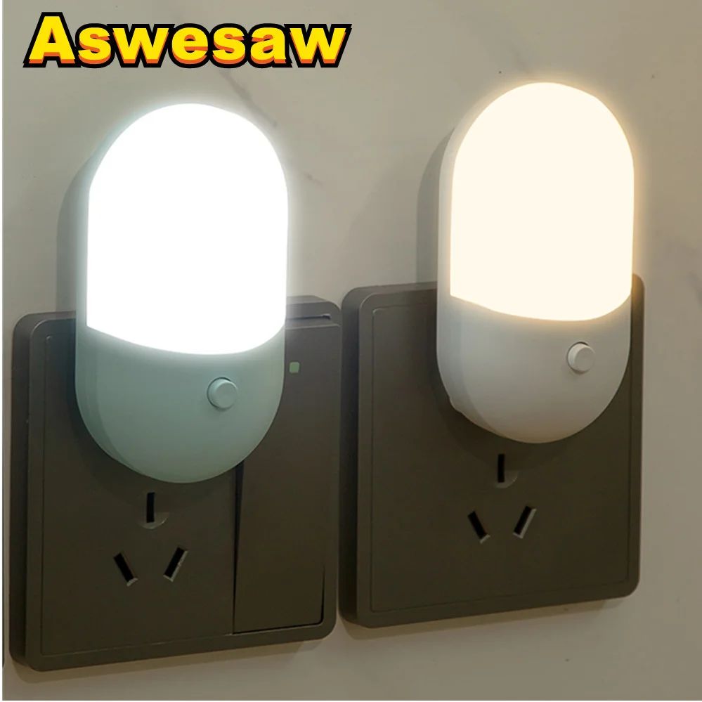 Bedside Lamp Night light EU US Plug LED Night Light AC220V B
