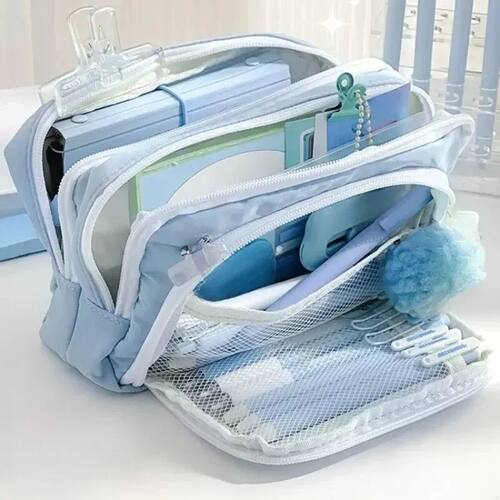 Kawaii Large Capacity Pen Bag Pencil Pouch Multilayer School