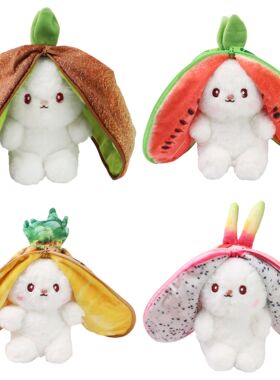 New Original Bunny Plush Toy Cute Fruit Rabbit Stuffed Fruit