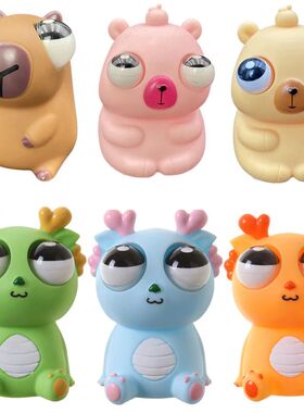 Pop Eye Squeeze Capybara Animal Sensory Toys Fun Novetly Fid