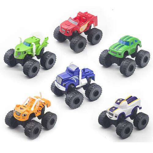 6PCS Racing Car blaze and the monster machines Miracle Crush