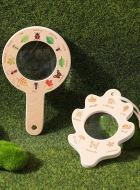 Baby Outdoor Exploration Toy Montessori Toy Wooden Mini Magn