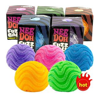 Hot Squishy Nee Doh Fuzz Ball Wonder Waves Sensory Squeeze T