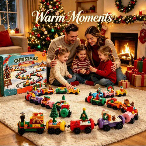 Christmas Building Blocks Hand Tear Calendar Blind Box Child