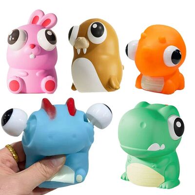 Stress-relieving Toys Cartoon Animal Pop Eye Squeeze Toys Re