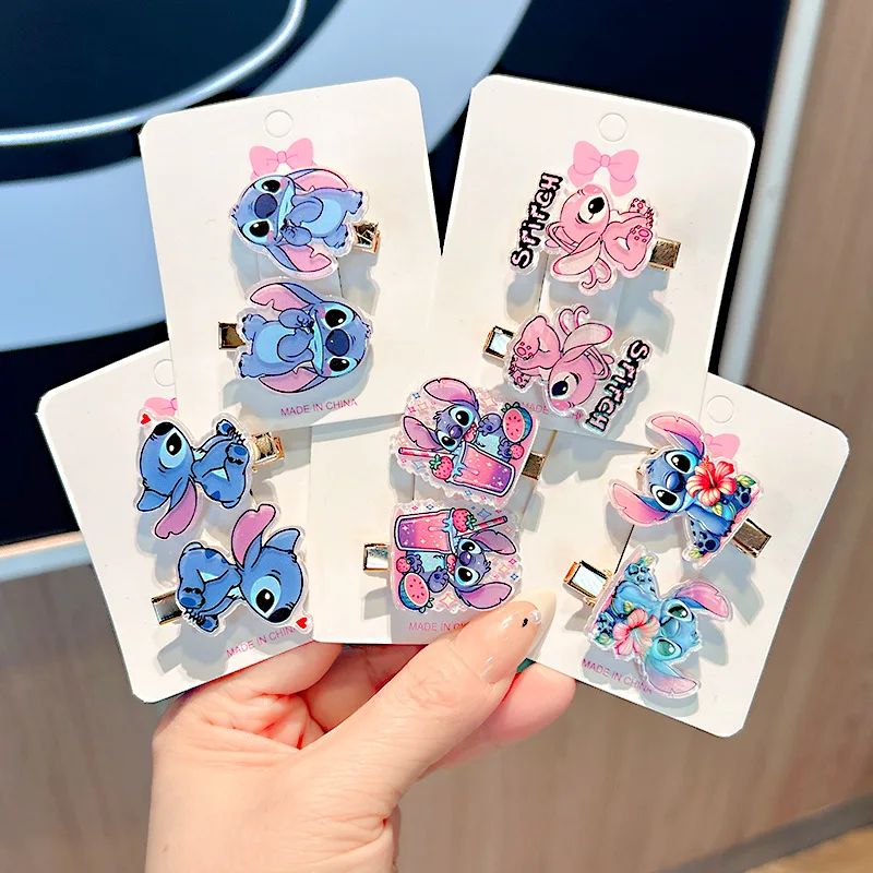 Lilo & Stitch Girls Hair Clip Childrens Cartoon Hair Clip Cu