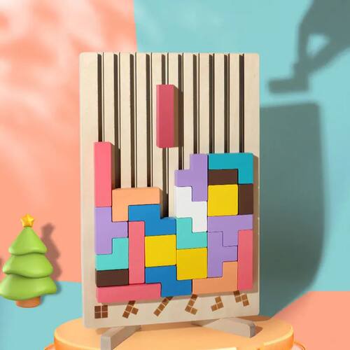 3D Wooden Puzzle, Building Blocks, Puzzle Game, Baby Logic T