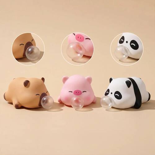 New Cute Animal Bubble Blowing Squishy Toy Stress Relief Squ