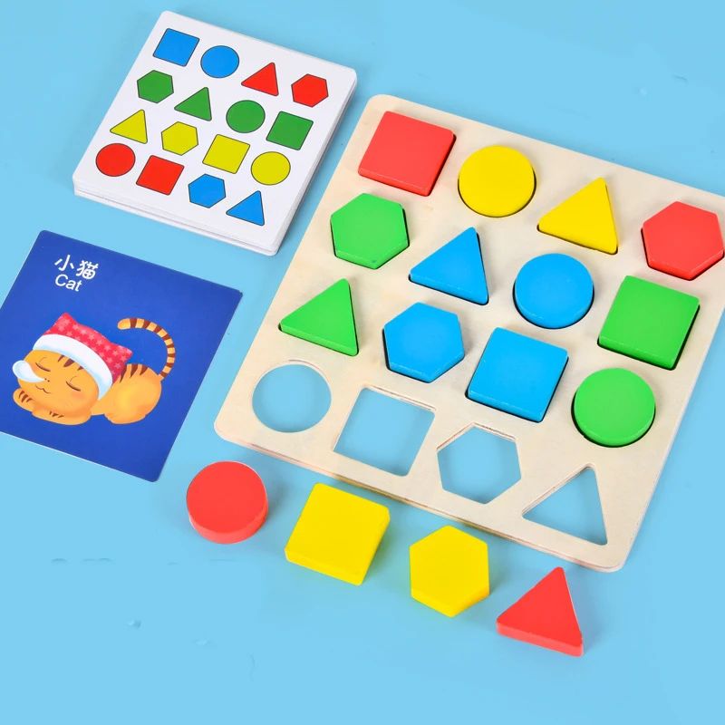 Montessori Materials Educational Toys For Children Shape Col