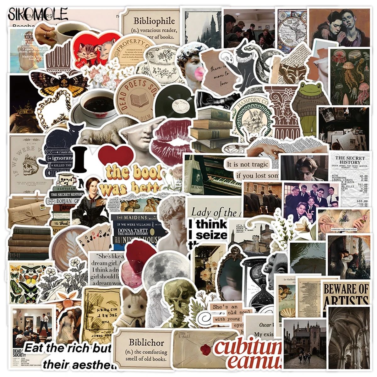 10//50/100PCS Retro Artist PVC Graffiti Stickers Aesthetic D