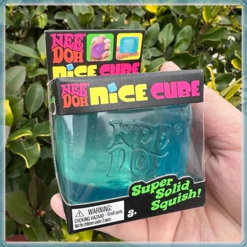 Schylling Nee Doh Nice Cube Sensory Squish Toy, Stress Relie