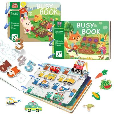 Baby Quiet Book Toys Early Education Sticker Sensory Learnin
