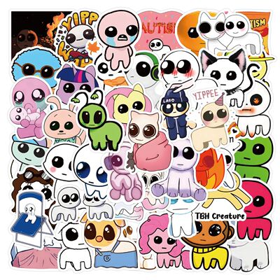 10/50PCS TBH Autism Creature Yippies Stickers Laptop Scrapbo