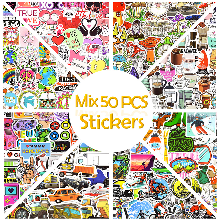 Waproof Laptop Stickers for Kids Toys Graffiti Cute Sticker