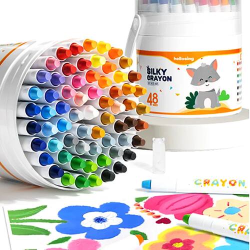 12/24/36/48-Piece Silky Smooth Crayon Set Twist-Up Crayons,