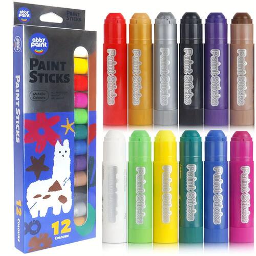 Metal 12 Color DIY Painting Graffiti Showcase Crayon Quick D