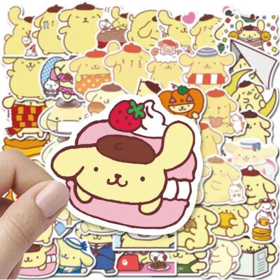 10/30/50pcs Cute Anime Pom Pom Purin Stickers Aesthetic DIY