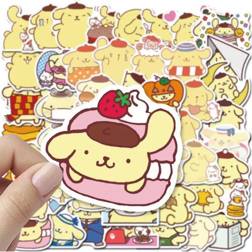 10/30/50pcs Cute Anime Pom Pom Purin Stickers Aesthetic DIY