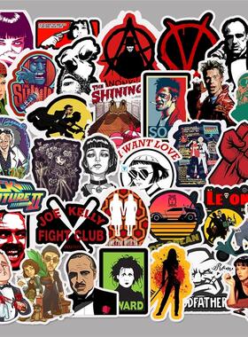 50pcs Classic Movie stickers For Luggage Laptop Art