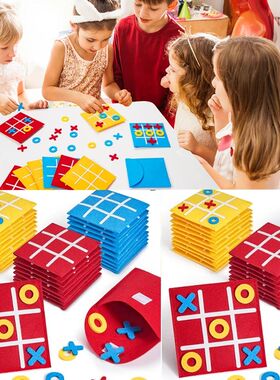 5-40PCS Tic Tac Toe Strategic Board Game for Kids, Birthday