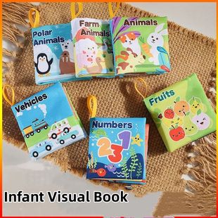 Montessori Toys Cloth Visual Book Educational Stimulus Early